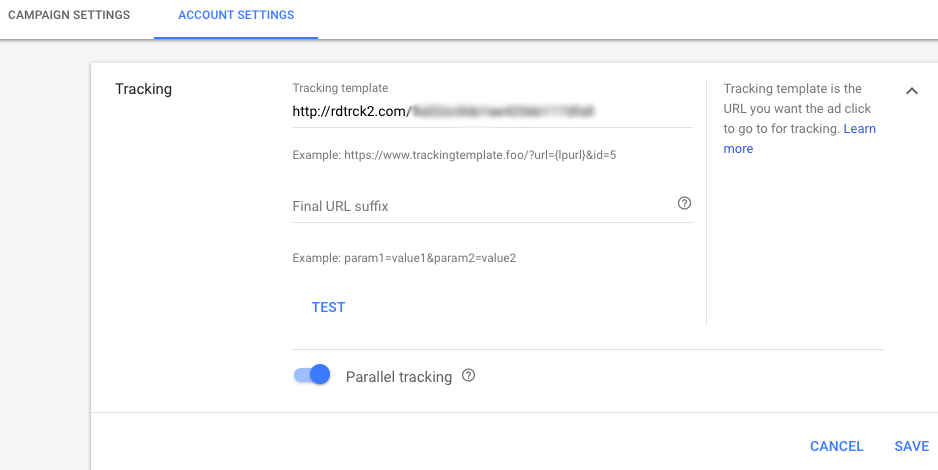 track with parallel tracking