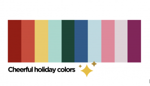 color scheme for holiday ads